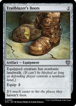 2024 Magic: The Gathering Outlaws of Thunder Junction - Commander Decks #0269 Trailblazer's Boots Front