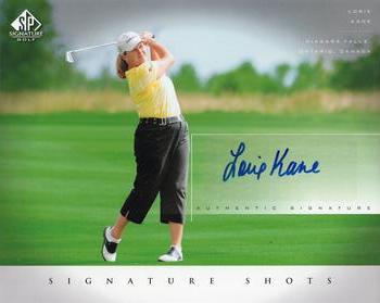 2004 SP Signature - SP Signature Shots 8 x 10 #LK Lorie Kane Front