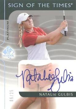2003 SP Authentic - Sign of the Times Platinum #NG Natalie Gulbis Front