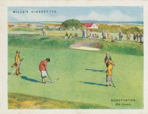 1924 Wills's Cigarettes Golfing #10 Hunstanton Front