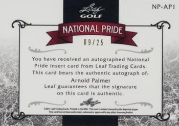 2012 Leaf Metal - National Pride #NP-AP1 Arnold Palmer Back