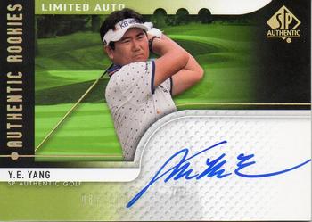 2012 SP Authentic - Authentic Rookies Limited Auto & Swatch #113 Y.E. Yang Front