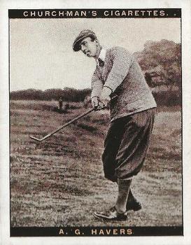 1928 Churchman's Famous Golfers 2nd Series (Large) #5 Arthur Havers Front