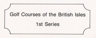 1993 C. Britton Publishing Golf Courses of the British Isles #NNO Title card Front
