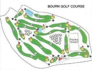 1993 C. Britton Publishing Golf Courses of the British Isles #9 Bourn Golf Club, Cambridge Front