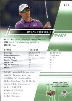 2024 Upper Deck #20 Dylan Frittelli Back
