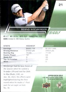 2024 Upper Deck #21 Bernd Wiesberger Back