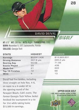 2024 Upper Deck #28 David Duval Back