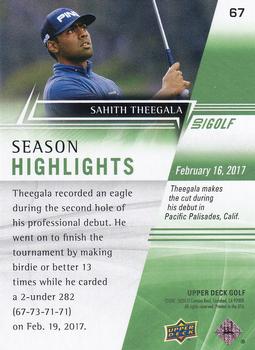 2024 Upper Deck #67 Sahith Theegala Back