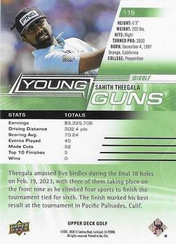 2024 Upper Deck #119 Sahith Theegala Back