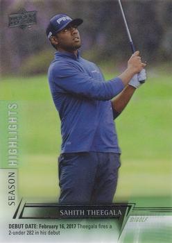 2024 Upper Deck - Clear Cut #67 Sahith Theegala Front