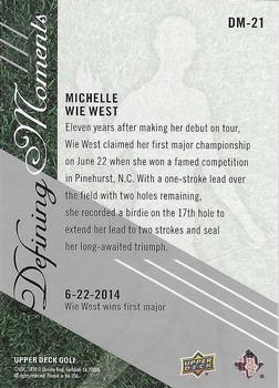 2024 Upper Deck - Defining Moments #DM-21 Michelle Wie West Back