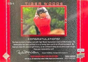 2013 Upper Deck Tiger Woods Master Collection - Championship Gear #CG-1 Tiger Woods Back