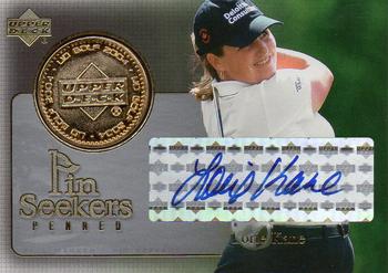 2004 Upper Deck - Pin Seekers Penned Gold #PS10A Lorie Kane Front