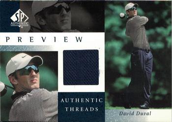 2001 Upper Deck - SP Authentic Preview Authentic Threads #DD-AT David Duval Front