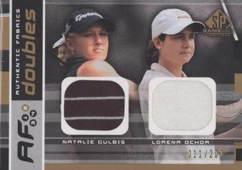 2003 SP Game Used - Authentic Fabrics Doubles #NGLO Natalie Gulbis / Lorena Ochoa Front