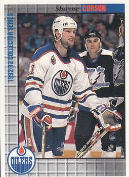 1992-93 IGA Edmonton Oilers #4 Shayne Corson Front