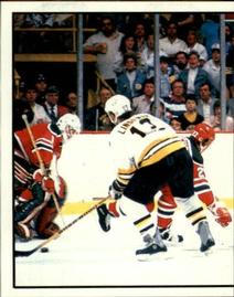 1988-89 Panini Hockey Stickers #166 Bruins Were Victorious Over New Jersey Front