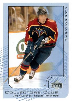2001-02 Upper Deck Collectors Club #NHL18 Ilya Kovalchuk Front