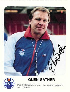 1986-87 Red Rooster Edmonton Oilers #NNO Glen Sather Front