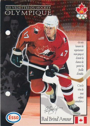 1997 Esso Olympic Hockey Heroes French #11 Rod Brind'Amour Front