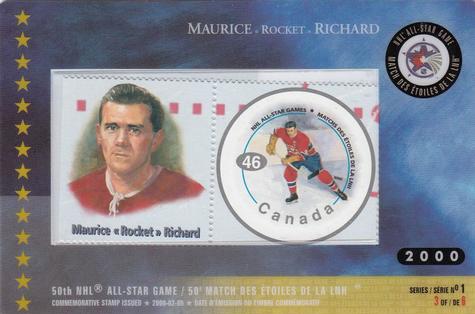 2000 Canada Post NHL All-Stars #3 Maurice Richard Front