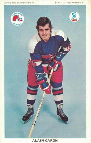 1973-74 Quebec Nordiques (WHA) #NNO Alain Caron Front