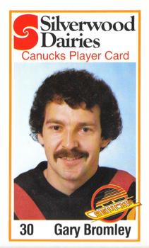 1980-81 Silverwood Dairy Vancouver Canucks #5 Gary Bromley Front