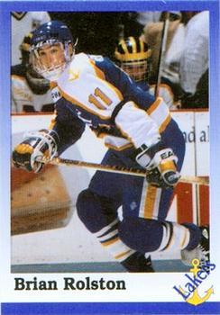 1992-93 Lake Superior State Lakers (NCAA) #NNO Brian Rolston Front