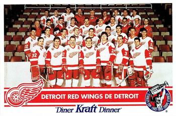 1992-93 Kraft - Kraft Dinner Teams #NNO Detroit Red Wings  Front