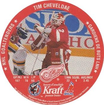 1992-93 Kraft - Kraft Peanut Butter NHL Goaltenders #NNO Tim Cheveldae / Sean Burke  Front