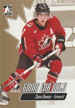 2007 In The Game Going For Gold #10 Steve Downie Front