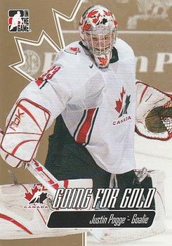 2007 In The Game Going For Gold #29 Justin Pogge Front