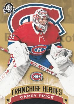 2018-19 O-Pee-Chee Coast to Coast - Franchise Heroes #G-7 Carey Price / Patrick Roy Front