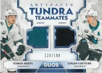 2019-20 Upper Deck Artifacts - Tundra Teammates Duos #T2-SJS Tomas Hertl / Logan Couture Front
