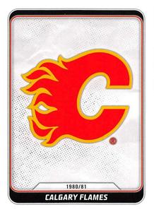 2019-20 Topps NHL Sticker Collection #570 Calgary Flames Vintage Logo Front