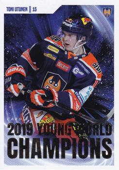2019-20 Cardset Finland Series 2 - 2019 Young World Champions #3 Toni Utunen Front