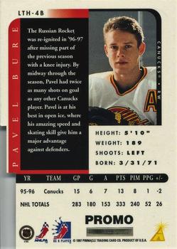 1996-97 Pinnacle Be a Player - Link 2 History Promos #LTH-4B Pavel Bure Back