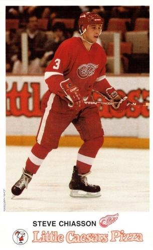 1988-89 Little Caesars Detroit Red Wings #NNO Steve Chiasson Front