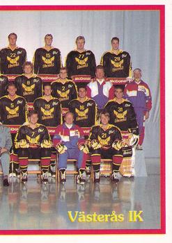 1992-93 Semic Elitserien (Swedish) Stickers #22 Västerås IK Team Photo Front