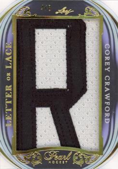 2020-21 Leaf Pearl - Letter or Lace #LL-16 Corey Crawford Front