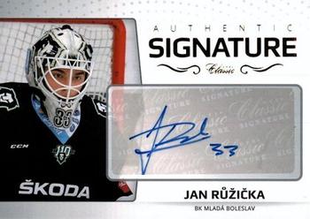 2018-19 OFS Classic Série I - Authentic Signature Gold #ASG-31 Jan Ruzicka Front