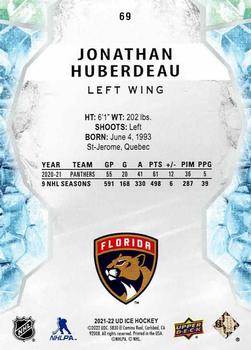 2021-22 Upper Deck Ice #69 Jonathan Huberdeau Back