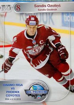 2010-11 Riga Dynamo (KHL) - NHL Premiere Challenge #16 Sandis Ozolinsh Front