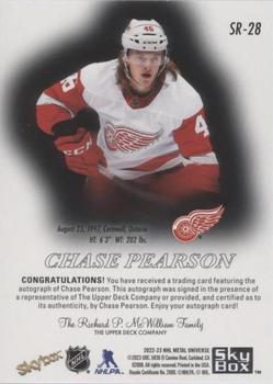 2022-23 SkyBox Metal Universe - 1998-99 SkyBox Premium Prospects Autographs #SR-28 Chase Pearson Back