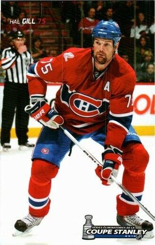 2009-10 Montreal Canadiens Playoffs Postcards #NNO Hal Gill Front