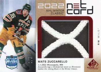 2022-23 SP Game Used - 2022 NHL Winter Classic Net Cord Relics Gold #WCN-MZ Mats Zuccarello Front