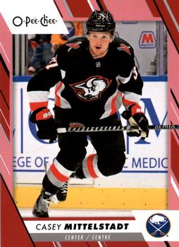 2023-24 O-Pee-Chee - Red Border #366 Casey Mittelstadt Front