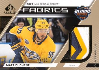 2023-24 SP Game Used - 2022 Global Series Fabrics Patch #GS-4 Matt Duchene Front