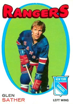 1971-72 O-Pee-Chee #221 Glen Sather Front